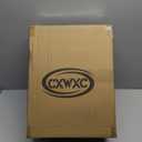 CXWXC Rear Bike Basket - Bicycle Rear Basket with Cargo Net and Waterproof Cover - Rear Mount Aluminium Bike Basket Large Capacity