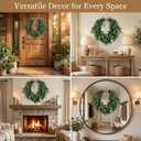 16" Heart Shaped Artificial Olive Leaf & Fruit Wreath - Realistic Green Olive Branches with Spring Floral Accents, Farmhouse Wall Door Wedding Arch Window Hanging for Indoor Outdoor
