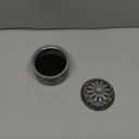 Garlic Keeper with Breathable Lid Ceramic Garlic Storage Jar, Countertop Garlic Holder for Kitchen (Blue and Grey)