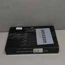 Kitchen Knife Set 7 Piece, High Carbon Stainless Steel Knife Block Set with Knife Sharpener, Professional Chef Knife Set with Acrylic Stand,Non stick coating for Anti-rusting and Sharp (Black)