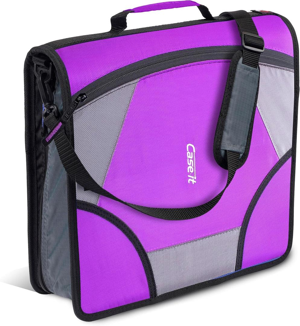 Case-it King Size 3-Ring Binder | 4-Inch Capacity | D-186 Purple