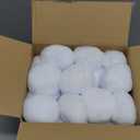 60Pcs 3 Inch Fake Snowballs,Plush Artificial Snow White Balls Indoor Snowball Fight for Winter Outdoor Throwing Game,Christmas,Party Decoration