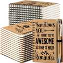 Tenceur 64 Sets Employee Appreciation Gifts Bulk Inspirational Spiral Notebooks with Motivational Pens Small Notepads for Coworkers Office Staff Team Volunteer Teacher Thank You Gifts, 3.94 x 5.51''