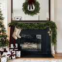 N&T NIETING 6FT Christmas Norfolk Pine Garland Real Touch Pine Artificial Faux Greenery Garlands Winter Christmas Garland for Table Mantle Fireplace Holiday Indoor Outdoor Xmas Decorations (1 Pc)