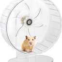 Silent Hamster Exercise Wheel - Hamster Toys Cages Accessories 9.45 Inch Running Spinner with Adjustable Stand Quite Runner for Small Animal Pet Gerbil Dwarf Syrian Hedgehog Rat Mouse Mice