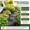 3 Pcs Rubber Stepping Stones Outdoor