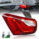 Tail Light Assembly Compatible with Chevy Equinox 2018 2019 2020 Left Driver Side Outer Taillight Halogen Type Replace 84769835 (Non-LED)