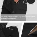 Mens Cargo Pants Tactical Work Construction for Men Ripstop Waterproof Outdoor Hiking with Pockets (Black, M)