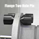 2 Pcs Aluminium Two Hole Pins Set - 1-1/8'' Diameter Alignment Pin Black