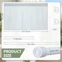 Dishwasher Curtains, Cabinet Curtains with Rod, 28" W x 51" L Textured Strip Linen Sink Skirt for Kitchen with Telescopic Rod and Clamp, Window Curtain, Dishwasher Hidden for Bathroom, 3.5"W x 32.7"L