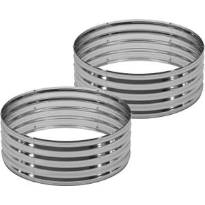 DIIYIV 2Pack 4x4x1ft Galvanized Raised Garden Bed, Planter Raised Garden Beds Outdoor, Round Clearance Raised Garden Beds for Gardening Vegetables
