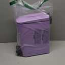 Cesun Small Bathroom Trash Can with Lid Soft Close, Step Pedal, 6 Liter / 1.6 Gallon Stainless Steel Garbage Can with Removable Inner Bucket, Anti-Fingerprint Finish (Purple)