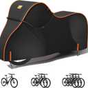 Bike Cover Waterproof Outdoor 600D Heavy Duty Bicycle Covers for 1/2/3 Bikes UV Rain Dust Snow Protection Fits Road, Mountain, Cruiser, Ebike & Electric Bikes