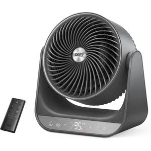 Dreo Whole Room Heater 714, 60 Vertical & 90 Horizontal 3D Oscillating Heating, 12 ft/s Long-Range Circulator, 3 Heat & 3 Fan Settings, Space Heaters for Indoor Use, Bedroom, Office, Grey