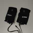 Heated Gloves for Men Women- Rechargeable Electric Full&Half Hands Electric Heated Gloves Work Arthritis Pain Relief Hot Compress Hand Warmers for Cycling Skiing Hunting (Large)