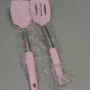 Qukaka 2 Pack Silicone Spatula Set,Solid & Slotted Spatulas Silicone Heat Resistant,Turner for Kitchen Use,Rubber Spatulas for Fish, Eggs, Pancakes, WOK, Kitchen Utensils Set