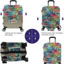 Travel Luggage Cover, Suitcase Protector Bag Fits 29-30 Inch Luggage Colorful maple