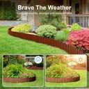 Land Guard Corrugated Garden Edging Border, 6"25' Landscape Paver Edging, Tall Landscape Edging, Fence for Garden, Flower Bed, Lawn and Landscape Edging (Red Rust)
