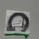 DB25 Male to Female Cable - 6FT, Double-Shielded with Foil & Metal Braid, D-SUB 25 PIN RS232 Serial Cable in Black