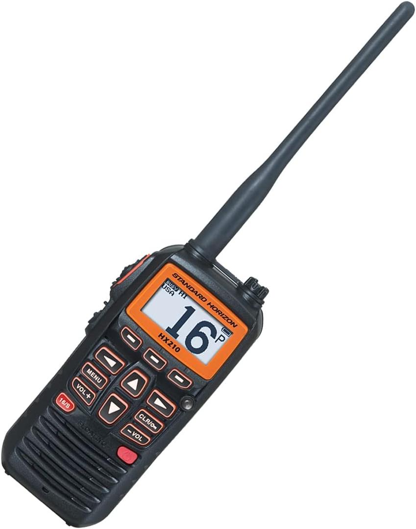 Standard Horizon HX210 Handheld VHF Radio, black