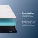 Nectar Soft Mattress Topper - California King - 2" Gel Memory Foam Mattress Topper - Breathable & Comfortable - Back Pain Relief