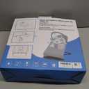 HKAI Baby Bouncer, Portable Baby Bouncer Seat for Babies 0-18 Months, 100% Cotton Fabrics, 3 Modes of use with Rocker and Stationary Options, Infant Rocker Chair with Hanging Toys-Light Grey