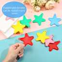 Lenwen 80 Pcs Balloon Weights Plastic Colorful Weights for Balloons for Birthday Party Decoration Wedding Holiday Celebration(Star Shaped,Rainbow)