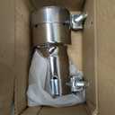 Stainless Steel 2 to 2.5 Inch Exhaust Adapter, 2" ID to 2.5" ID Exhaust Reducer Connector Pipe with Clamp