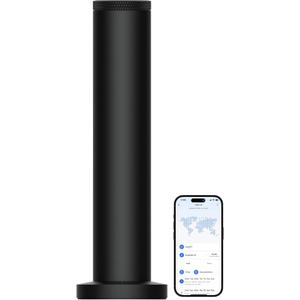 Hotel Scent Diffuser Machine -Cordless Rechargeable Diffuser for Whole House- Scent Air Machine for Home -App Bluetooth Control - Waterless Essential Oil Diffuser for Large Room, Studio Office -Black