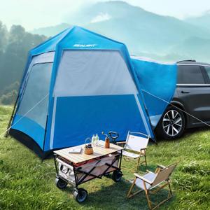 SEALIGHT SUV Tent for Family Trips, Car Tent for Aluminum Poles - Instant Setup Double Layer Waterproof Camping Tents with Storage Bag(10x8x7.2FT),6 People, Large