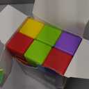 Magnetic Building Blocks, 1.65 inch Large Magnetic Stacking Cubes for Toddlers, Sensory & Montessori Toys for Boys & Girls 1 2 3 Years Old (24 PCS) (Multicolor - 24 Pieces)