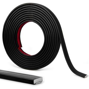 LONGKING 30 ft Peel and Stick Trim, Molding Trim for Walls, Edges, Borders, Backsplash Tile Edge, Flexible and Self Adhesive Trim, Black
