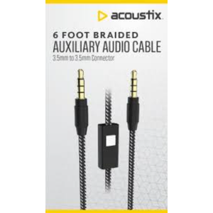 Acoustix™ Auxiliary Audio Cable - Black, 6 ft - City MarketA