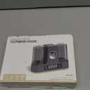 Toothbrush Dryer Sanitizer with 4 Slots, Wall Mount Rechargeable Bathroom Toothbrush Cleaner, Hot Air Drying and UV Sterilizer, Bathroom Countertop Organizer for Family