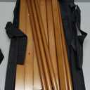 Bamboo Luggage Rack with 4 Storage Compartments, Foldable Suitcase Stand for Guest Room, 150lbs Capacity, Sturdy, Space-Saving and Easy to Assemble Organizer (Walnut 1 Pcs)