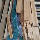 Backyard Discovery Buckley Hill Cedar Wood Swing Set with Wave Slide, Play Deck, Rock Wall Ladder, Belt Swings, Chalkboard, Canopy Roof, Outdoor Playset (Green)