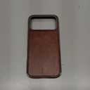 NOMAD Modern Leather Case Brown Compatible with iPhone 17 Pro Leather Magsafe Charging Compatible Phone Case for iPhone 17 Pro