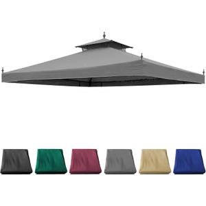 10x12ft Replacement Cover for Monterey Gazebo #L-GZ288PST-4D / L-GZ288PST-4H, (Grey) (Gray)
