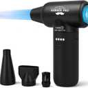 Compressed Air Duster - Electric Duster for Hair Barber, 3 Gear Mini Portable Jet Dry Air Blower, Cordless Vacuum Cleaner, for PC, Office,Salon, Fan, Laptop, Keyboard, Car -Black