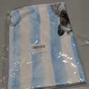 Funny French Bulldog Hand Towels for Bathroom, Gifts for French Bulldog Lovers, Blue Striped Frenchie Dog Decorative Hand Towels for Bathroom Yoga Spa Gym Restroom, 16x24 Inch Set of 2