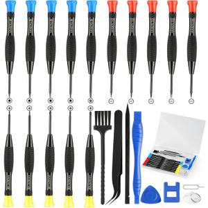 23PCS Mini Precision Screwdriver Set, Professional Small Magnetic Repair Tool Kit for Phone, Computer, Watch, Laptop, Macbook, Ring Doorbell, Eyeglass, Electronic, etc