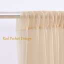 20x10 Champagne Tulle Backdrop Curtains for Parties, Sheer Backdrop Curtain Wedding Photo Backdrop Drapes for Baby Shower Photography Birthday Party