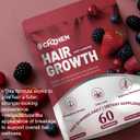 MAYLOR Hair Growth Gummies with Biotin and Collagen - Berry Flavor, Daily Nutritional Supplement - Non-GMO, 60 Gummies (1)