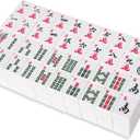 1.2 American Mahjong Tiles, 166 American Mahjong Tiles with White Color (Tiles Only, No Dice and Other Accessories)