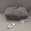 Electric Heated Blanket 72"x84" Full Size - Dual-Sided with Microplush & Sherpa Fabric, 4 Heat Settings & 10 Hours Auto Off, Machine Washable - Light Gray