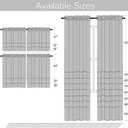 DONREN Short Curtains Burnt Orange Half Window Curtains Privacy Curtain Tiers for Windows, Energy Saving Drapes for Bathroom Shades, Wide 34 x Long 38 inches per Panel,Set of 2