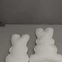 Amyhill 2 Pcs Easter Pillows Bunny Rabbit Shaped Throw Pillows 15.75 Inch Decorative Easter Spring Soft Plush Cushion Gifts for Sofa Couch Bedroom Living Room Home Decorations(Classic Style)