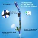 Greatever Dry Snorkel Set,Panoramic Wide View Anti-Fog Scuba Diving Mask,Professional Snorkeling Gear for Adults Kids