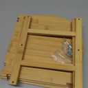 Goaste 3-Tier Bamboo Corner Shelf, Kitchen Countertop Storage Organizer, Cabinet Plate Rack for Pantry Organization, Bathroom, Desktop, 9.5 x 9.5 x 9.5 Inch