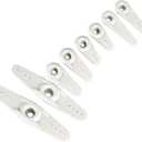 uxcell Plastic Servo Arms 25T White, 3mm Hole Single/Double Arm for Futaba 1 Set